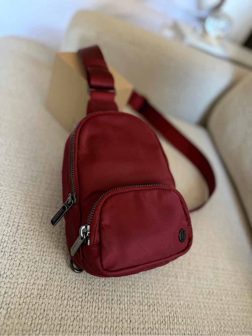 lululemon athletica Burgundy Crossbody Sling Bag